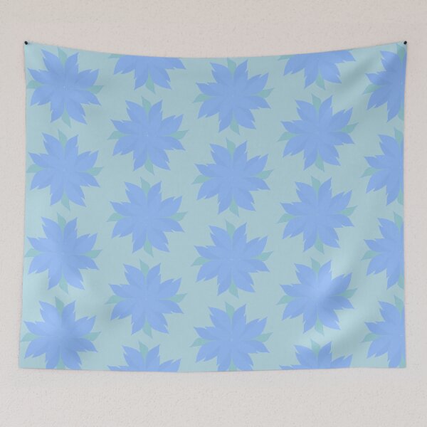 Item preview, Abstract blue and green flower designed and sold by Abstractlara.