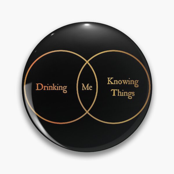Item preview, Drinking and Knowing Things Venn designed and sold by eldram.