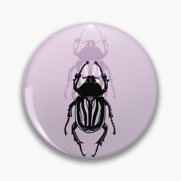 Item preview, pastel pink layered beetle designed and sold by camillefct.