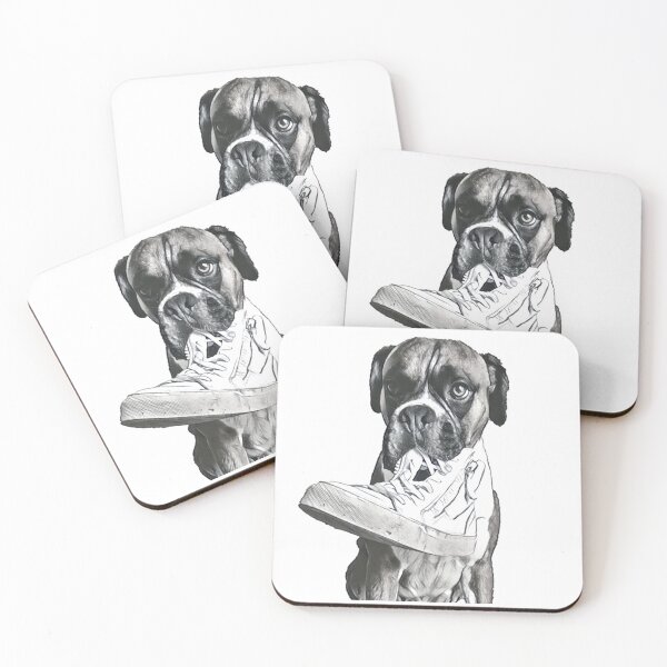 Item preview, Cute Boxer Dog with Shoe designed and sold by Amelles.