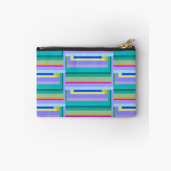 Item preview, Bright stripes in blue lavender teal green designed and sold by djrunnels.