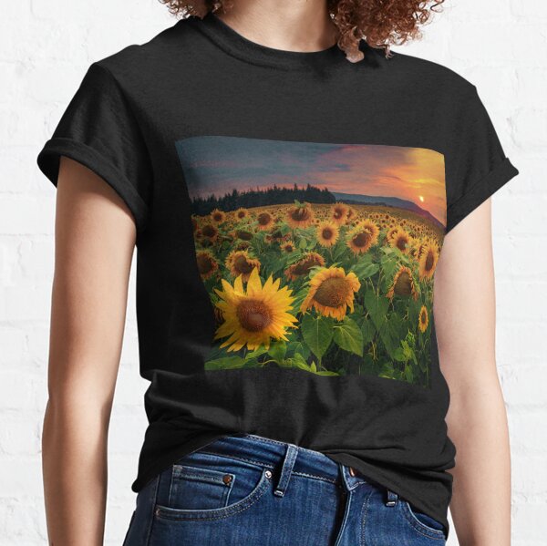 Download Sun Flower Images T Shirts Redbubble PSD Mockup Templates