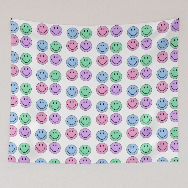 Item preview, pastel smiley faces designed and sold by Em Tank.