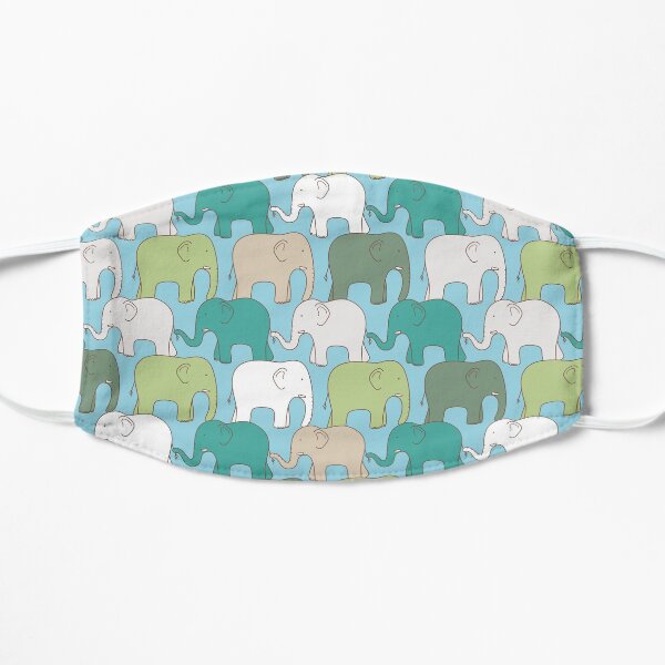 Elephant Pattern Flat Mask