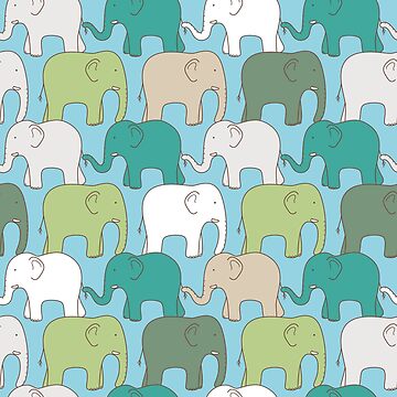 Artwork thumbnail, Elephant Pattern by SchoolCounselor