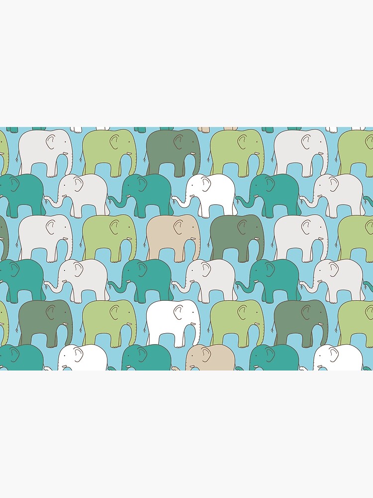 Thumbnail 2 of 2, Laptop Skin, Elephant Pattern designed and sold by SchoolCounselor.