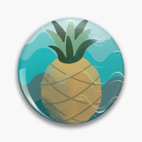 Item preview, Watercolor Retro Pineapple designed and sold by natsukojewelry.