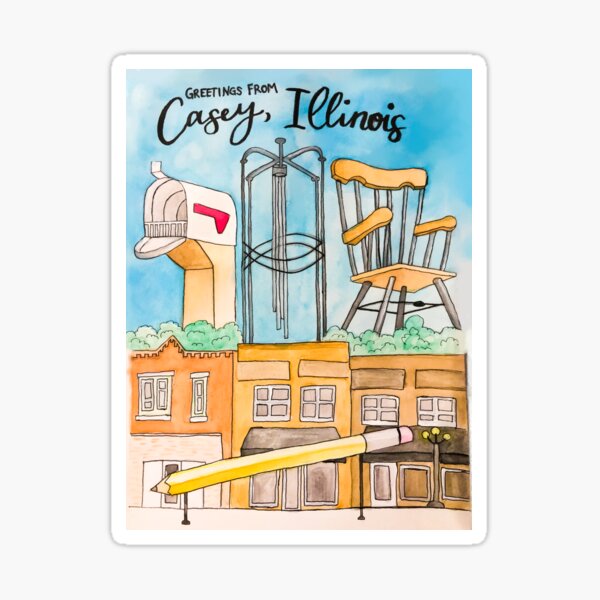 Artikel-Vorschau von  IL! Casey ist eine kleine Stadt in Illinois mit vielen der größten Objekte der Welt, designt und verkauft von emmaleigh6041.