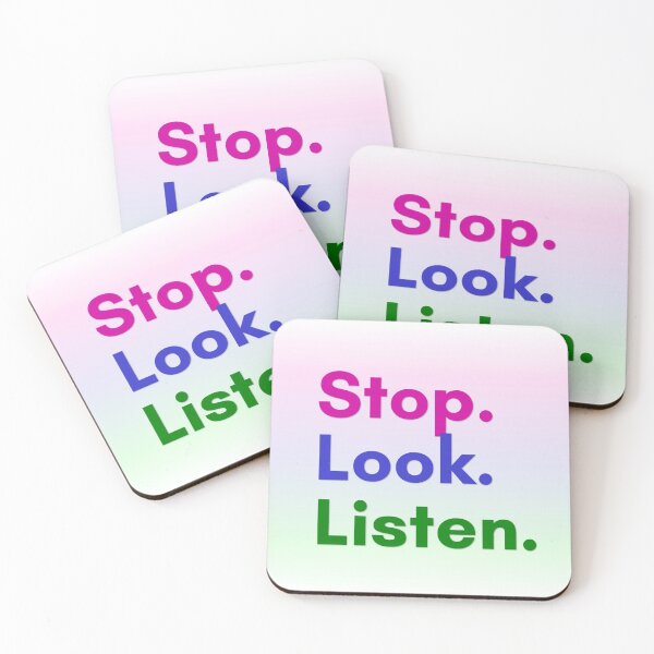 Item preview, Stop, Look, Listen designed and sold by Cr1sV.