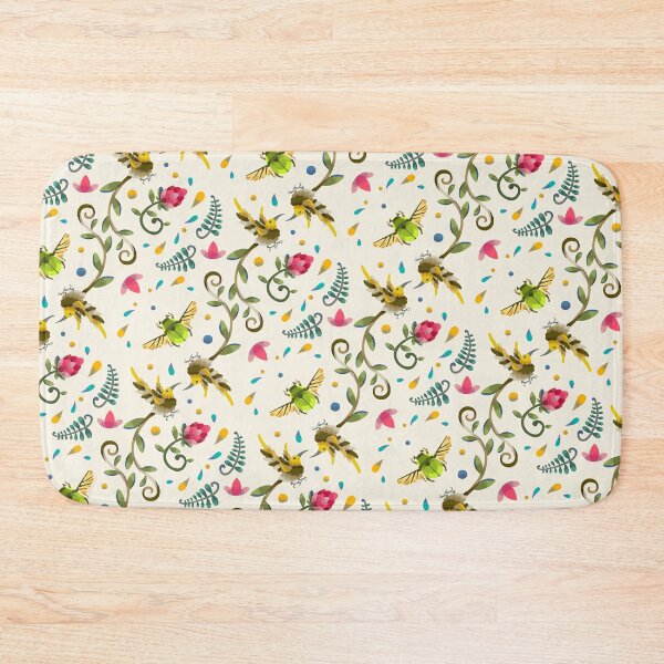 Item preview, Light Sugarbird and Green Beetle Pattern designed and sold by maak-and-illy.
