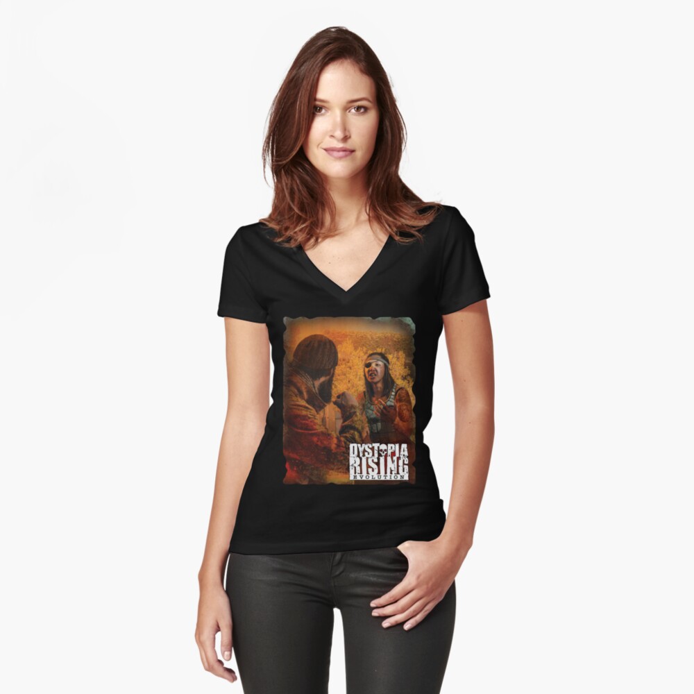 Item preview, Fitted V-Neck T-Shirt designed and sold by TheOnyxPath.