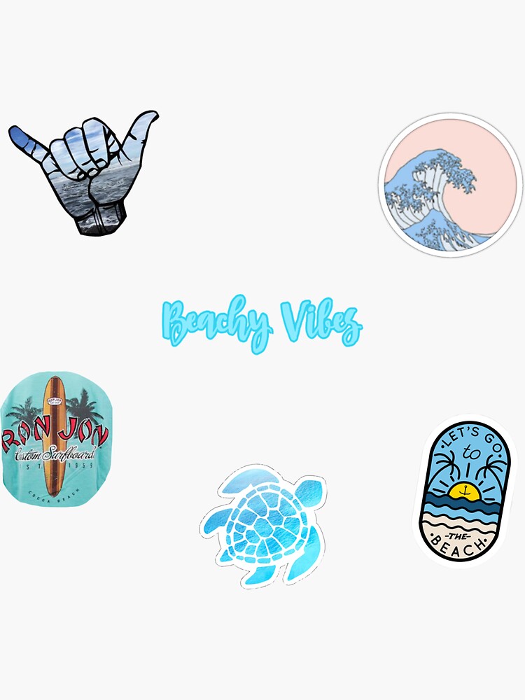 Thumbnail 3 of 3, Sticker, beach pack designed and sold by abbyfoltz.
