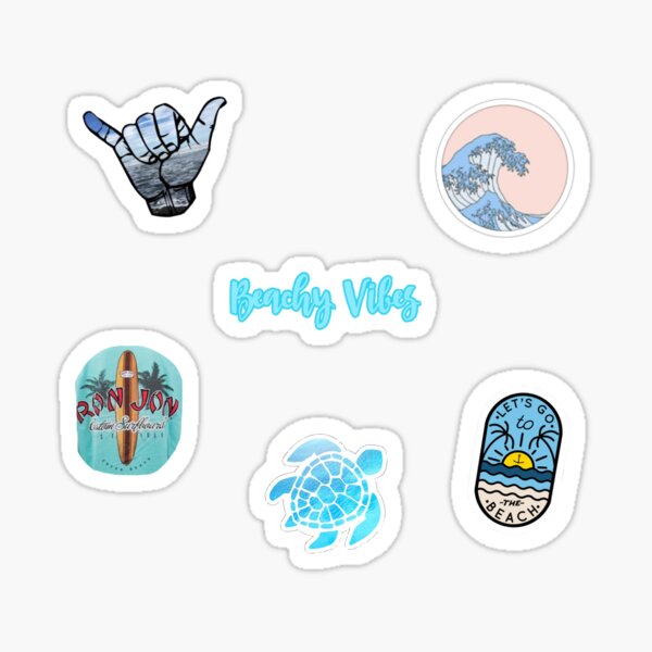 beach pack Sticker