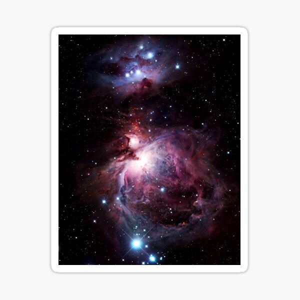 The Orion Nebula Combining Infrared (ESO) and Visible Light (VISTA) Images. Sticker