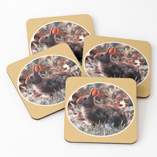 Item preview, Eastern Cottontail Bunny Rabbit Sticker designed and sold by SienaBlue.