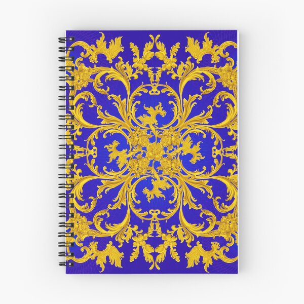 Item preview, Rococo Kaleidoscopic Blue and Gold print designed and sold by Curtis Jensen.