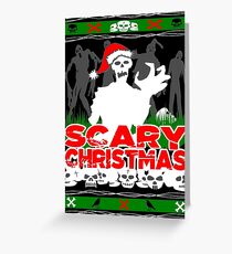 Scary Christmas Zombies Greeting Card