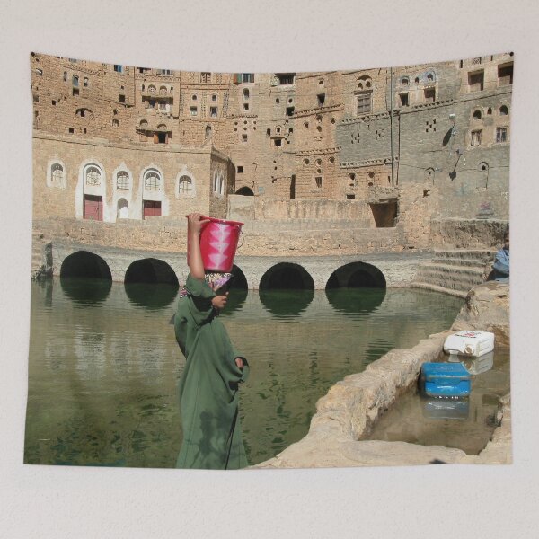 Item preview, Girl Fetching Water, Hababah Cistern, Yemen designed and sold by worldways.