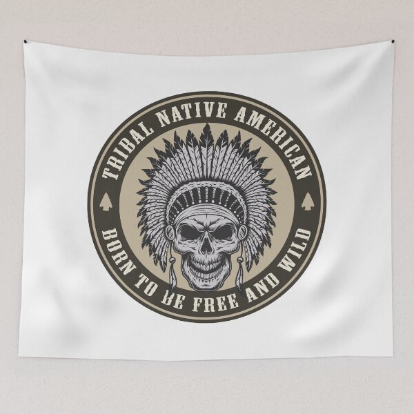Item preview, tribal native american born to be free and wild designed and sold by nativeStor.