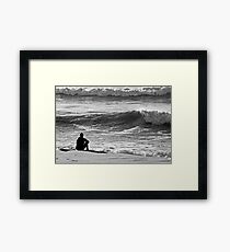 Solitude Surfer Framed Print