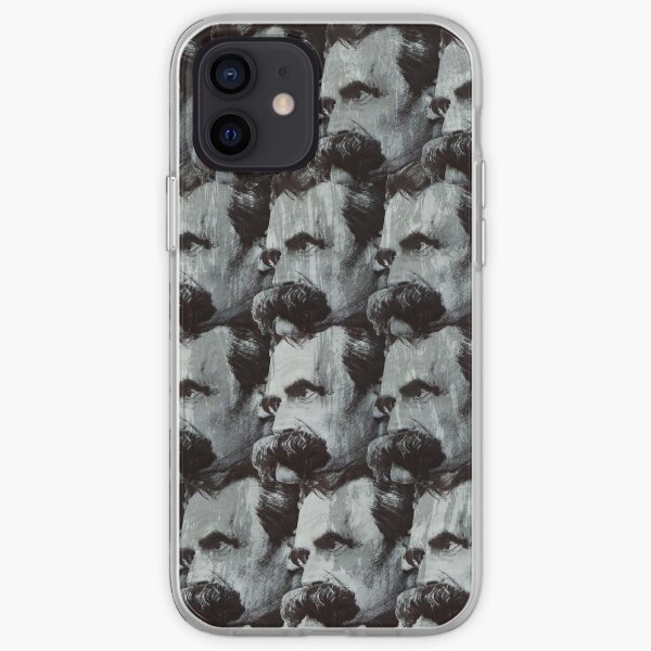 Nietzsche pattern iPhone Soft Case