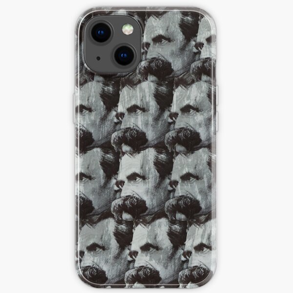 Nietzsche pattern iPhone Soft Case
