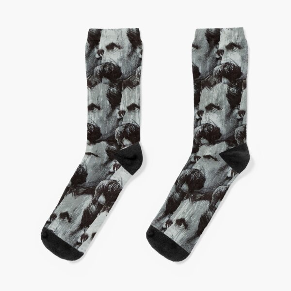 Nietzsche pattern Socks