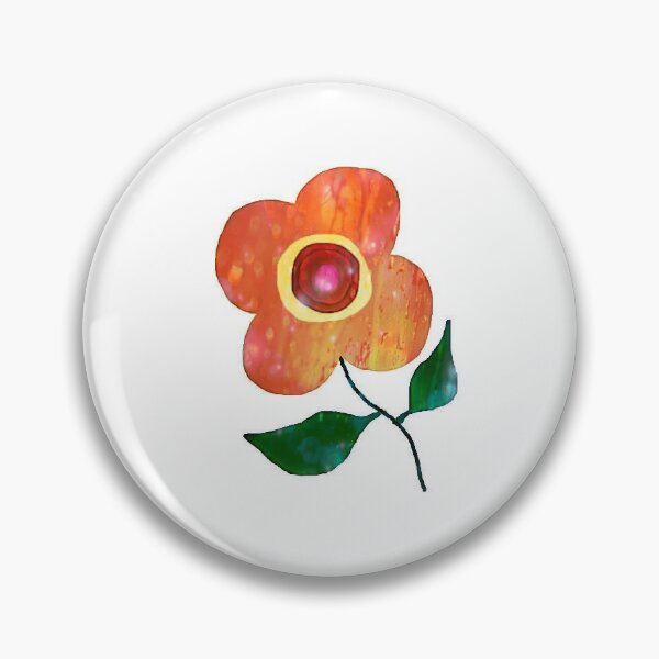 Item preview, Naive Art: Orange Flower designed and sold by Capuletdesigns.