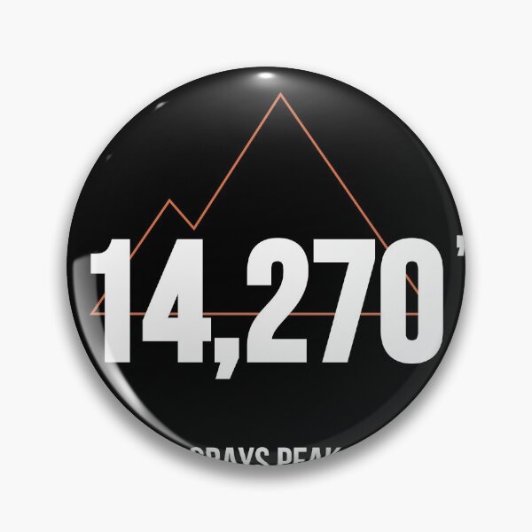 Item preview, Grays Peak - Orange Lines designed and sold by High Peaks Collective.