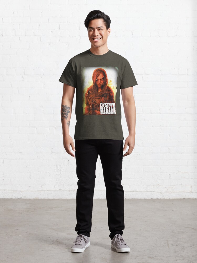 Alternate view of Dystopia Rising Art: Brain Bleed Classic T-Shirt