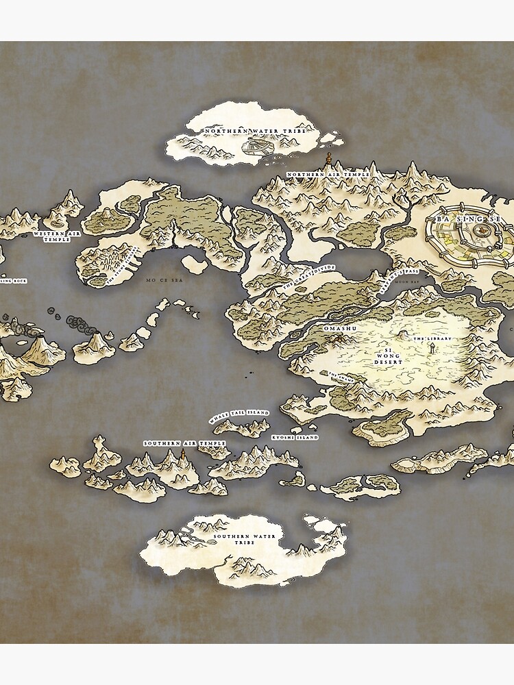 avatar the last airbender world map to scale