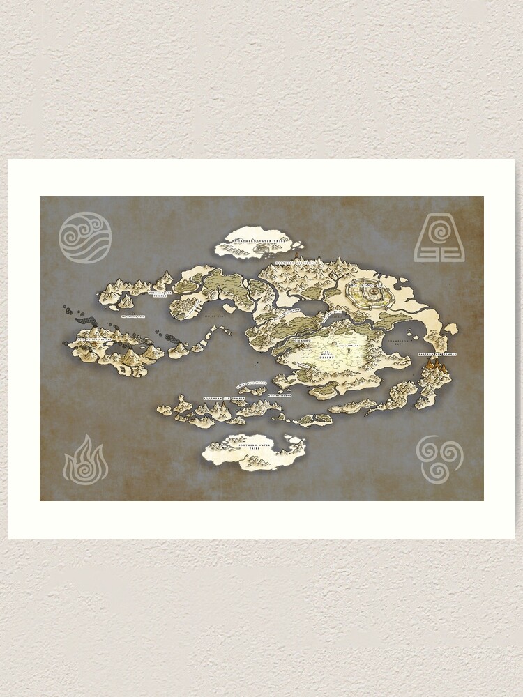 avatar the last airbender world map wallpaper