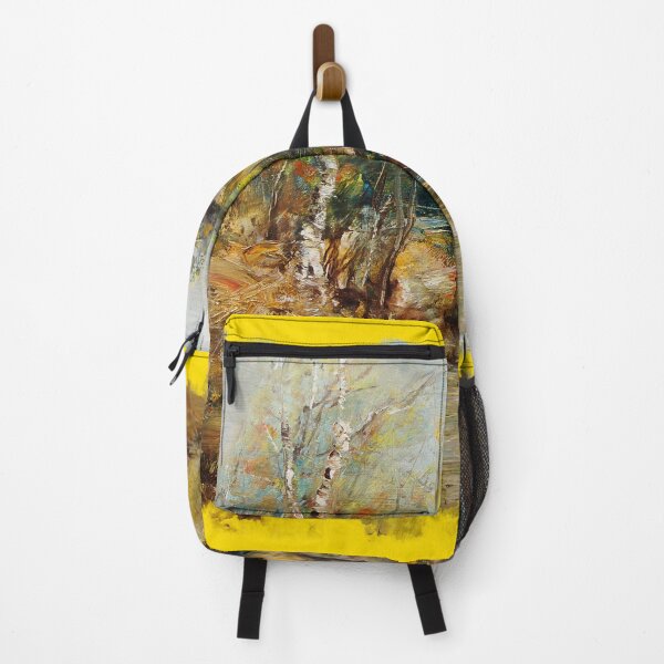 Item preview, Landscape with Bushes and Birch Trees on the Water. designed and sold by Ethiyo.