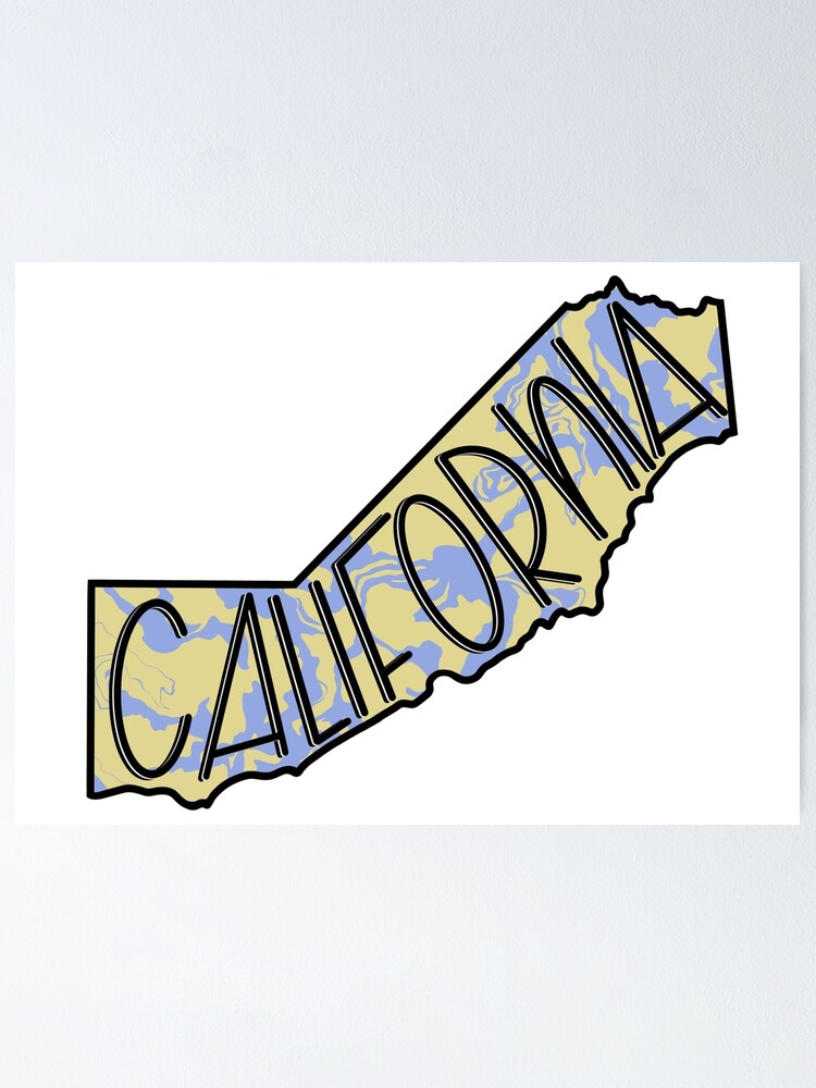 "California State" Poster by logostickers Redbubble