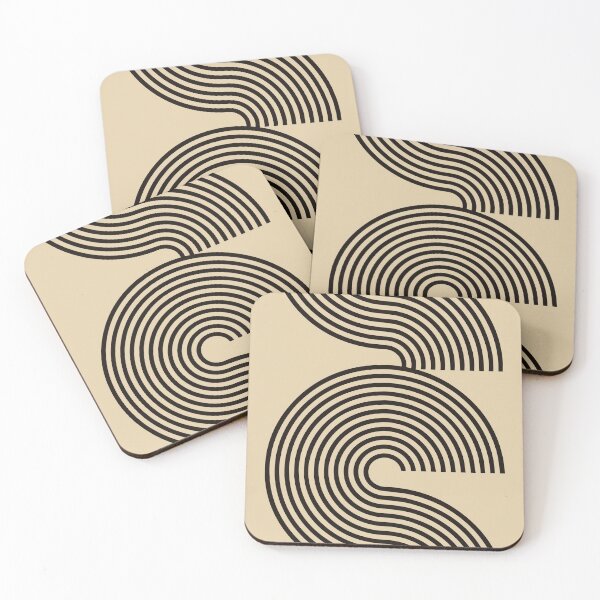 Item preview, 70s Retro Lines Mid Century Modern Neutral Earthy Tones  designed and sold by Inogitna Designs.