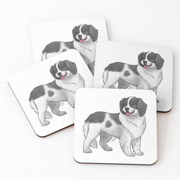 Item preview, Dog - Landseer Newfoundland - Black and White designed and sold by Jennifer Stolzer.
