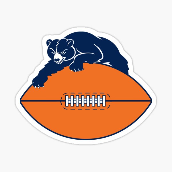 GO BEARS Chicago Bears Decal Sticker 1990s