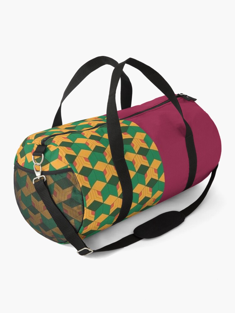 Alternate view of Giyuu Tomioka Demon Slayer Kimino Print Duffle Bag