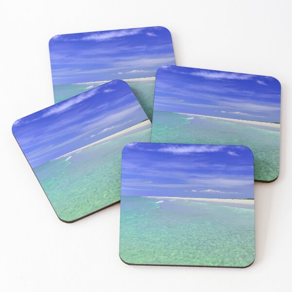 Item preview, Tropical Turquoise Clear Water Carribean Beach with Blue Sky designed and sold by MarzStudio.