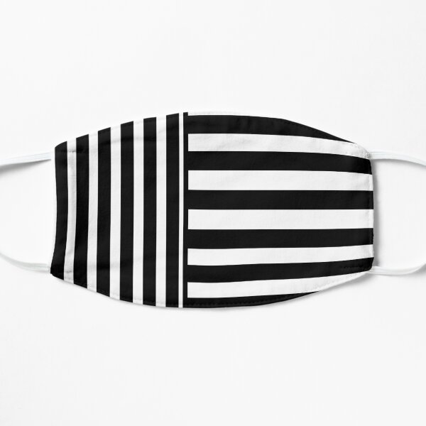 Black And White: Stripe + Stripe II Flat Mask