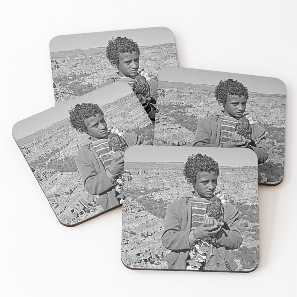 Item preview, Child Holding Young Falcon Portrait, Wadi Dhahr, Yemen designed and sold by worldways.