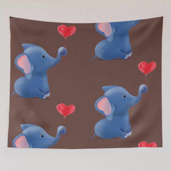 Item preview, Elephant with a ballon  designed and sold by AliceWynne.