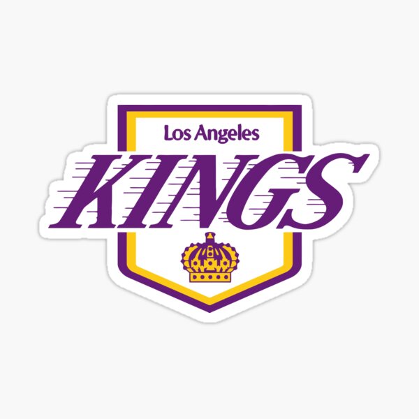 Los Angeles Kings Throwback Circle Logo Vinyl Decal / Sticker 5 Sizes!!!