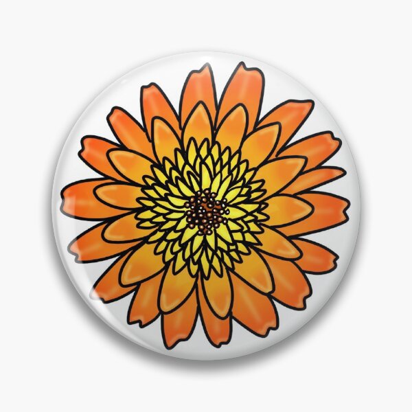 Item preview, Flower (orange, yellow) designed and sold by ohmygosh-design.