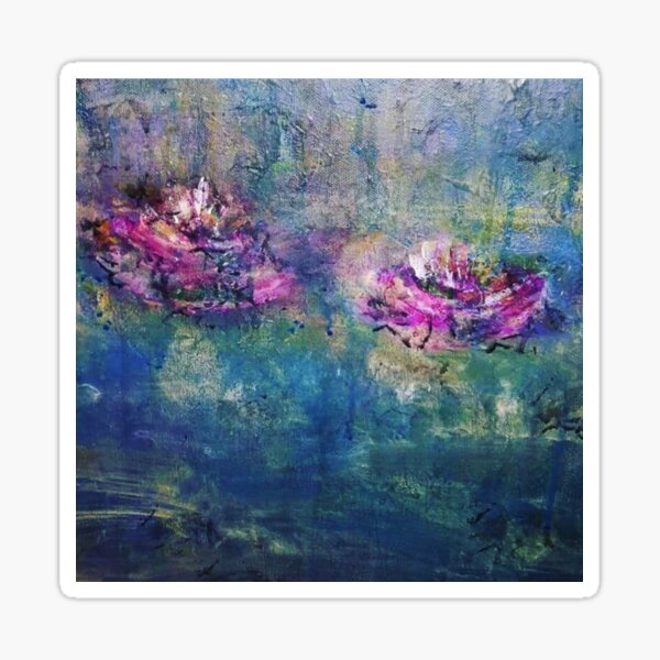 water lilies Sticker