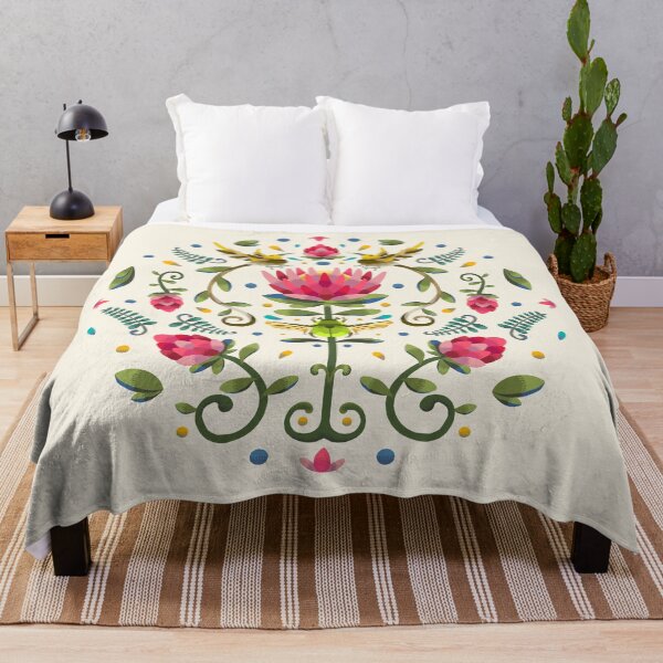 Item preview, Light Protea Circular Design with Cape Sugarbird and Green Beetle designed and sold by maak-and-illy.