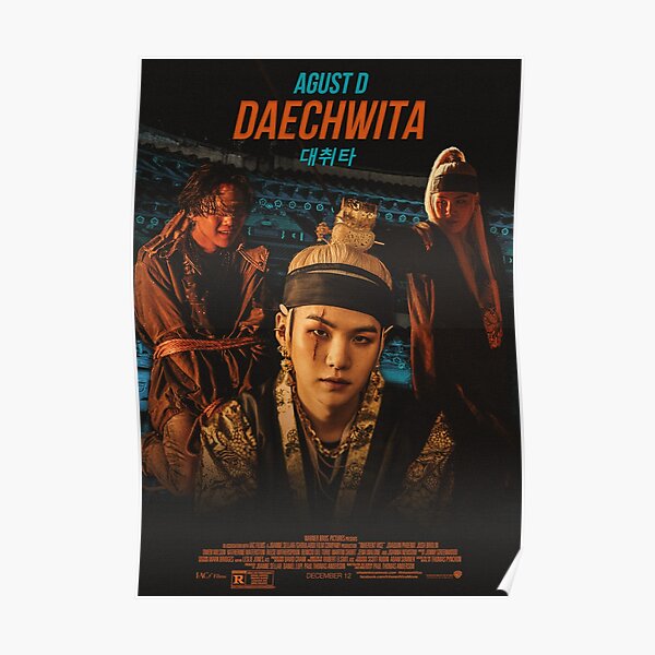 Agust D Daechwita movie poster Poster