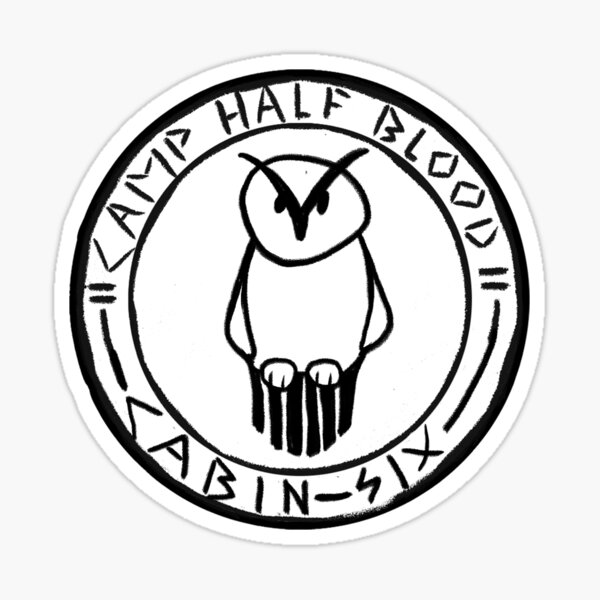 "Athena cabin six logo" Sticker by PaintInTheNight Redbubble