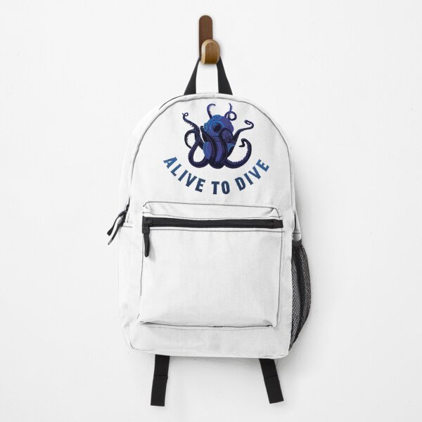 Item preview, Alive to Dive Octopus with Diving Helmet designed and sold by markstones.