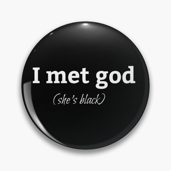 Item preview, I met god she's black t-shirts designed and sold by Tifaprint.